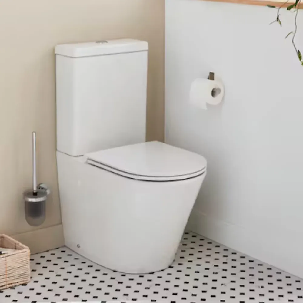 Wc À Poser|Jacob Delafon WC à poser sans bride sortie universelle Rodin+ avec abattant frein de chute + tabouret physiologique blanc