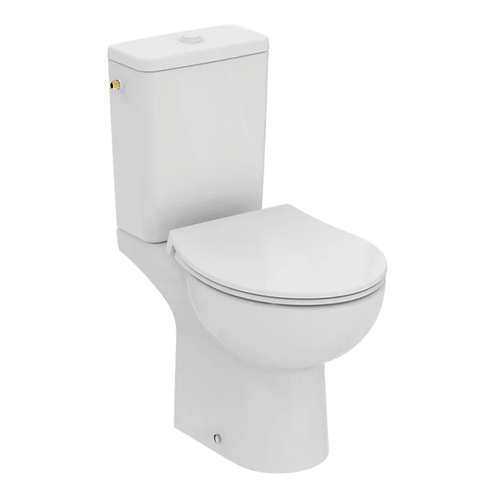 Wc À Poser|Ideal Standard WC à poser sans bride sortie horizontale TIRSO RimLS+ avec abattant frein de chute