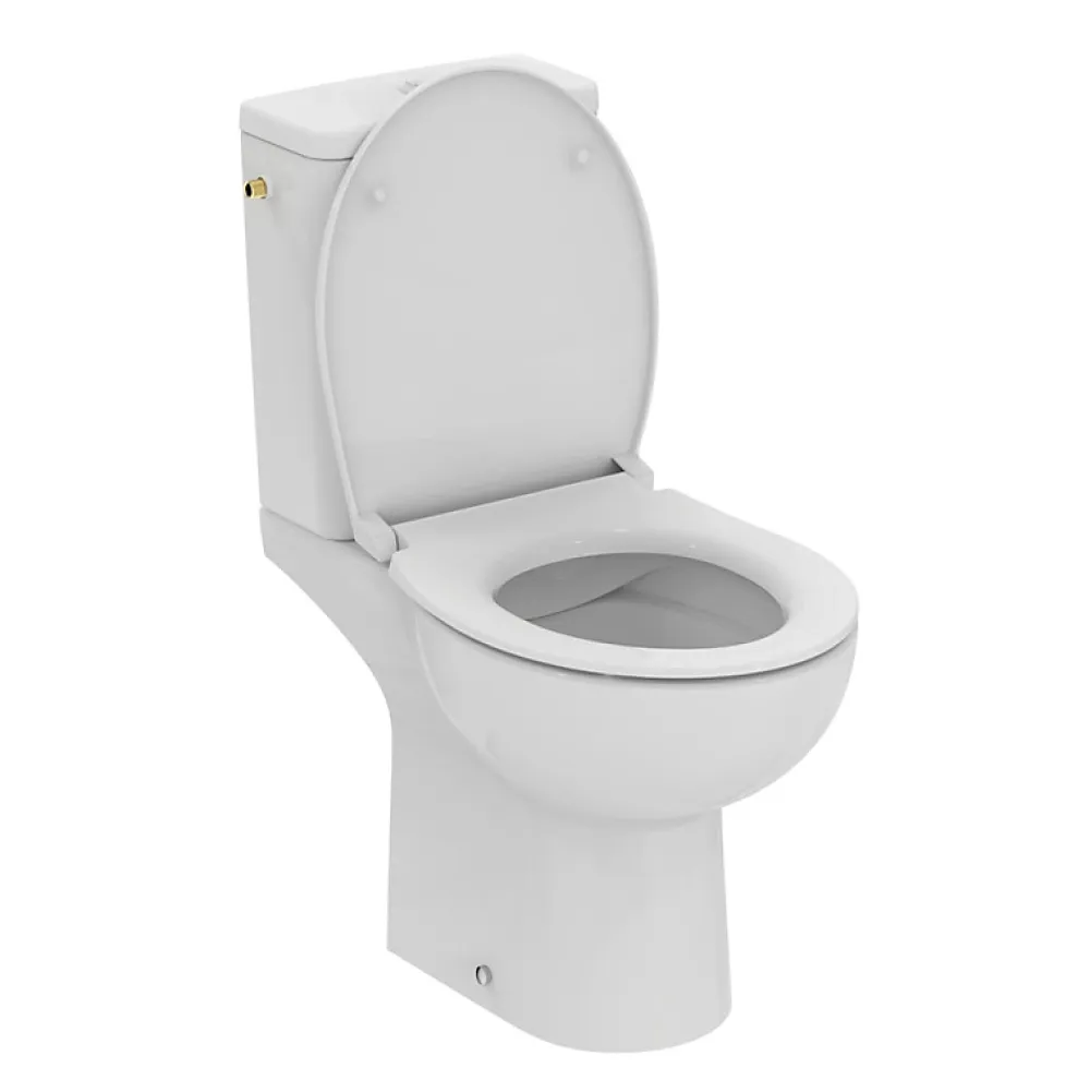 Wc À Poser|Ideal Standard WC à poser sans bride sortie horizontale TIRSO RimLS+ avec abattant frein de chute