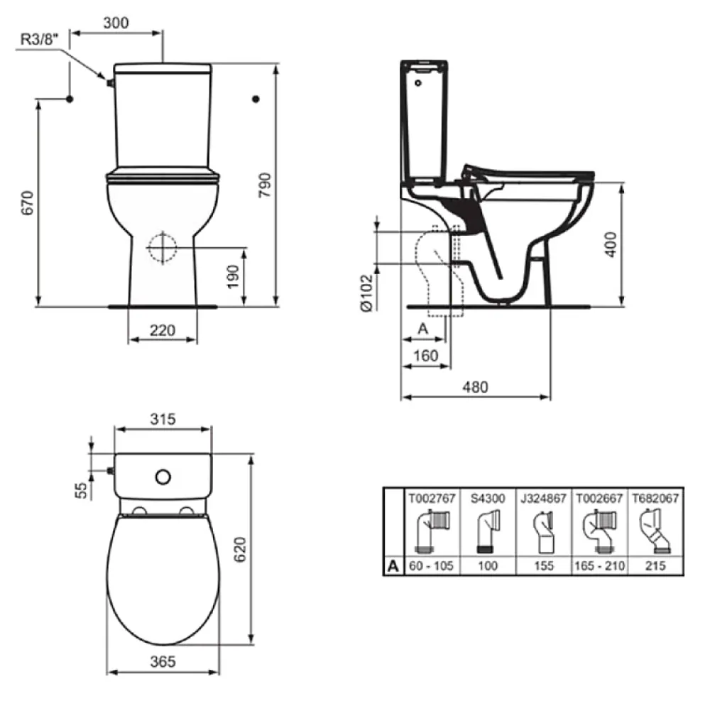 Wc À Poser|Ideal Standard WC à poser sans bride sortie horizontale TIRSO RimLS+ avec abattant frein de chute