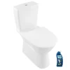 Villeroy & Boch WC à poser sans bride surélevé sortie horizontale O.novo avec abattant frein de chute + Nettoyant