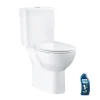 Wc À Poser|Grohe WC au sol Bau Ceramic avec abattant déclipsable + Briochin