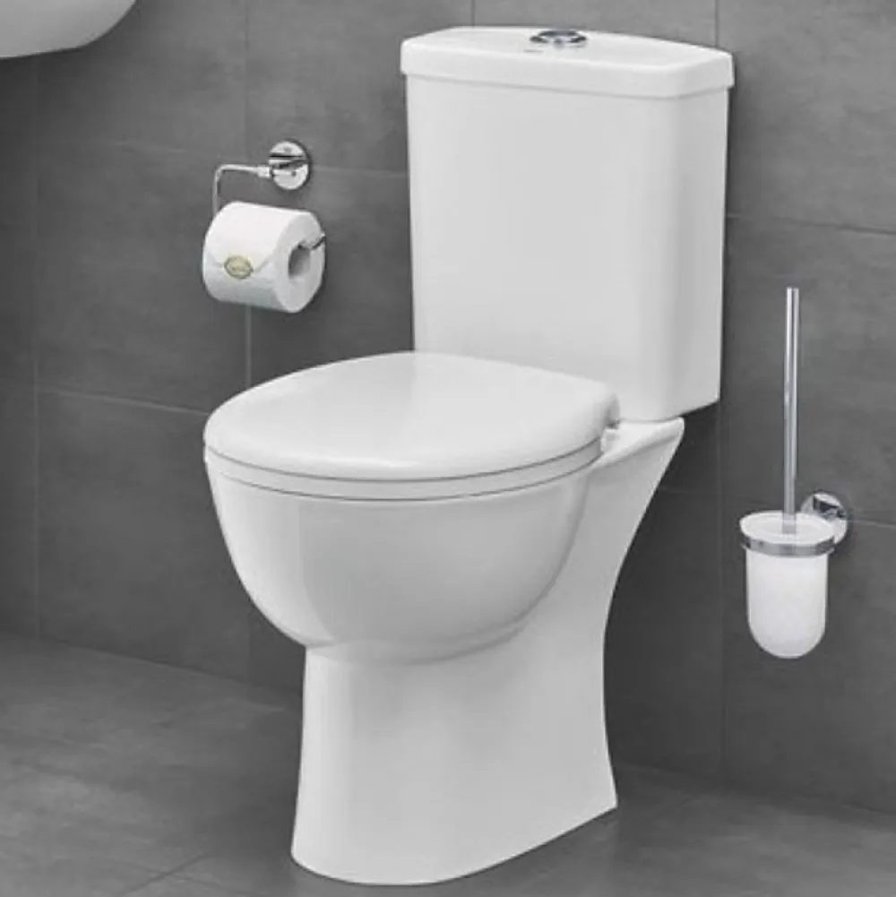 Wc À Poser|Grohe WC au sol Bau Ceramic avec abattant déclipsable + Briochin