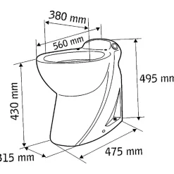 Wc Chimique Et Broyeur|SFA WC broyeur - 550 W - Sanicompact Pro Eco+ -