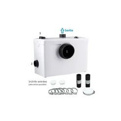 Bsf wc Broyeur adaptable 600 watts, Broyeur toilette -100 pour salle de bain ou WC, marque Française