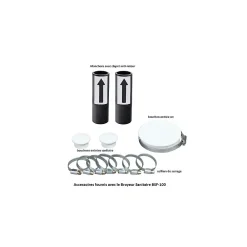 Bsf wc Broyeur adaptable 600 watts, Broyeur toilette -100 pour salle de bain ou WC, marque Française