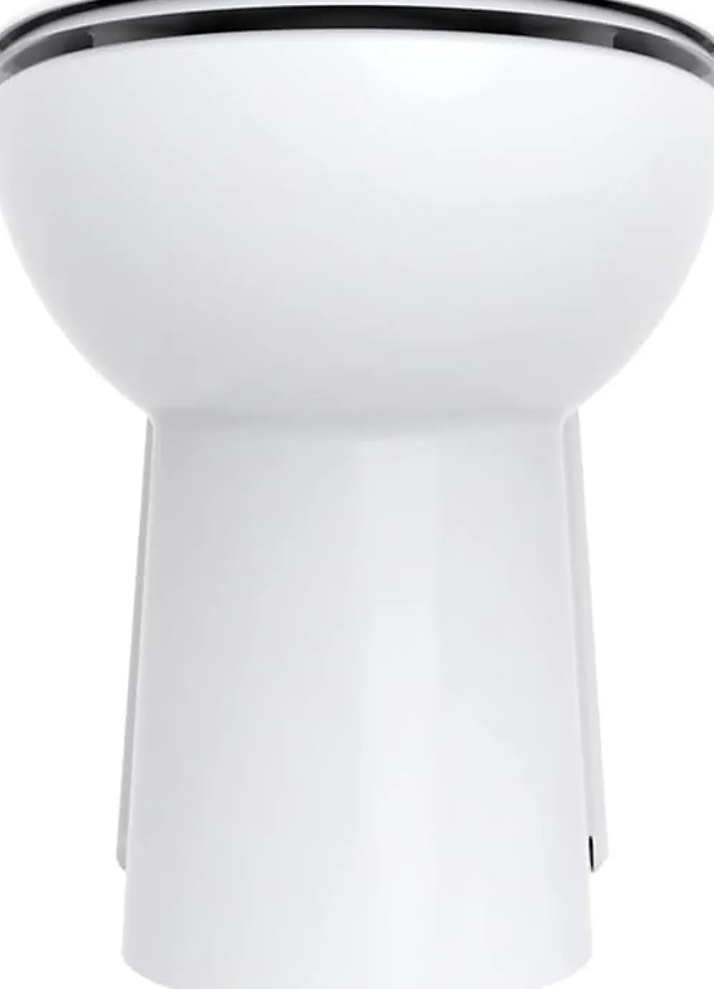 Wc Chimique Et Broyeur|TurboFlush WC broyeur compact l.24,5 x H.47 x P.54,5 cm, blanc en céramique anticalcaire, 500W, double chasse et abattant antibactérien