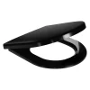 Abattant Wc|Schulte Wc Déclipsable - Avec Frein De Chute - Lunette Et Couvercle - Duroplast - Noir Mat