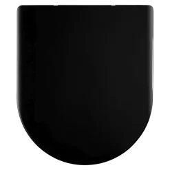 Abattant Wc|Schulte Wc Déclipsable - Avec Frein De Chute - Lunette Et Couvercle - Duroplast - Noir Mat