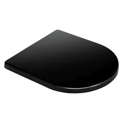 Abattant Wc|Schulte Wc Déclipsable - Avec Frein De Chute - Lunette Et Couvercle - Duroplast - Noir Mat