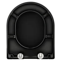 Abattant Wc|Schulte Wc Déclipsable - Avec Frein De Chute - Lunette Et Couvercle - Duroplast - Noir Mat