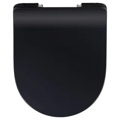 Schulte Wc Déclipsable - Avec Frein De Chute - Lunette Et Couvercle - Duroplast - Noir