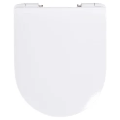 Schulte Wc Déclipsable -avec Frein De Chute - Lunette Et Couvercle - Duroplast - Blanc