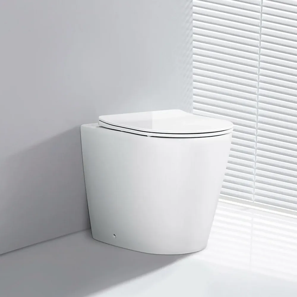 Rentside WC EN PORCELAINE WALL HUNG - SUR PIEDS BLANC