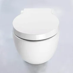 Wc Suspendu|Rue Du Bain WC Suspendu Compact Avec Abattant Céramique Blanc - 50x41 cm - Charm