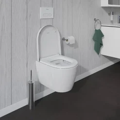 Duravit WC suspendu compact sans bride Me by Starck avec abattant frein de chute