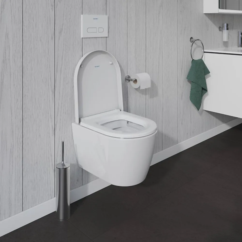 Duravit WC suspendu compact sans bride Me by Starck avec abattant frein de chute