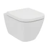 Ideal Standard WC suspendu compact sans bride I.Life S RimLS+ avec abattant frein de chute