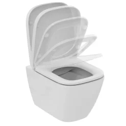 Ideal Standard WC suspendu compact sans bride I.Life S RimLS+ avec abattant frein de chute