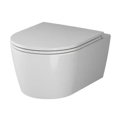 Wc Suspendu|Am.Pm Europe WC suspendu céramique sans bride cuvette WC suspendu sans bord FlashClean abattant amov. frein chute softclose blanc AM.PM Func
