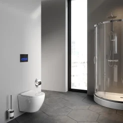 Wc Suspendu|Am.Pm Europe WC suspendu céramique sans bride cuvette WC suspendu sans bord AquaSpin abattant amov. frein chute softclose, blanc AM.PM Like