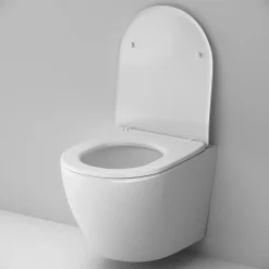 Wc Suspendu|Am.Pm Europe WC suspendu céramique sans bride cuvette WC suspendu sans bord AquaSpin abattant amov. frein chute softclose, blanc AM.PM Like