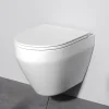 Am.Pm Europe WC suspendu céramique sans bride cuvette WC suspendu sans bord FlashClean abattant amov. frein chute softclose blanc AM.PM