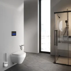 Am.Pm Europe WC suspendu céramique sans bride cuvette WC suspendu sans bord FlashClean abattant amov. frein chute softclose blanc AM.PM