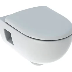 Geberit WC suspendu sans bride Renova, semi-caréné + abattant ralenti et déclipsable, Blanc