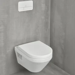 Villeroy & Boch WC suspendu sans bride VILLEROY ET BOCH Architectura Twistflush rond avec abattant