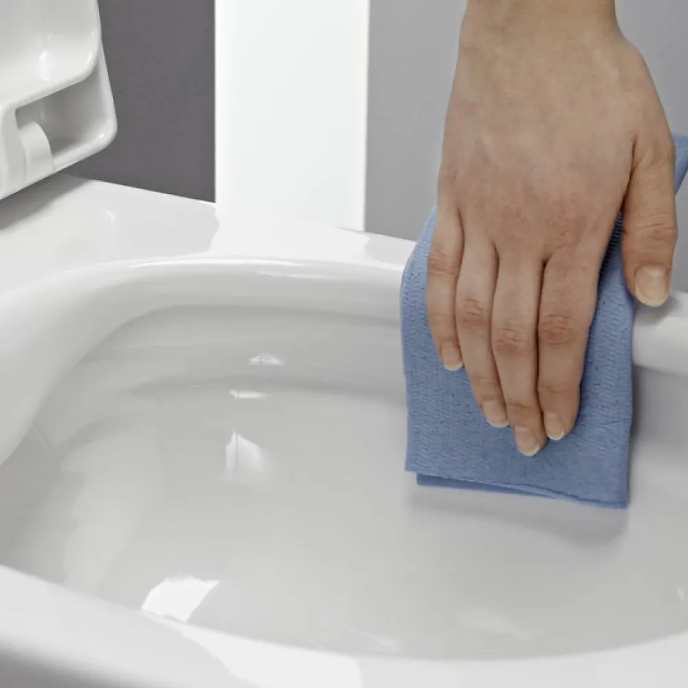 Badland WC Toilettes : cuvette blanche avec siège de toilette Slim Soft-Close