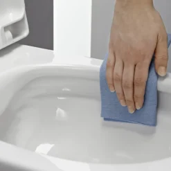 Badland WC Toilettes : cuvette noire avec siège de toilette Slim Soft-Close