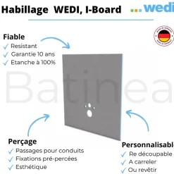 Wc Suspendu|Wedi - Habillage bati-support I-Board