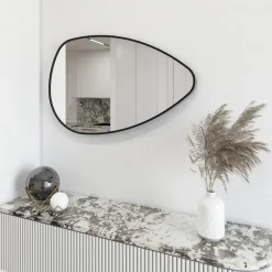 Swiss Aqua Technologies 51x80 cm Purity miroir suspendu asymétrique, cadre en aluminium, noir (SATZPURAS5180CE)