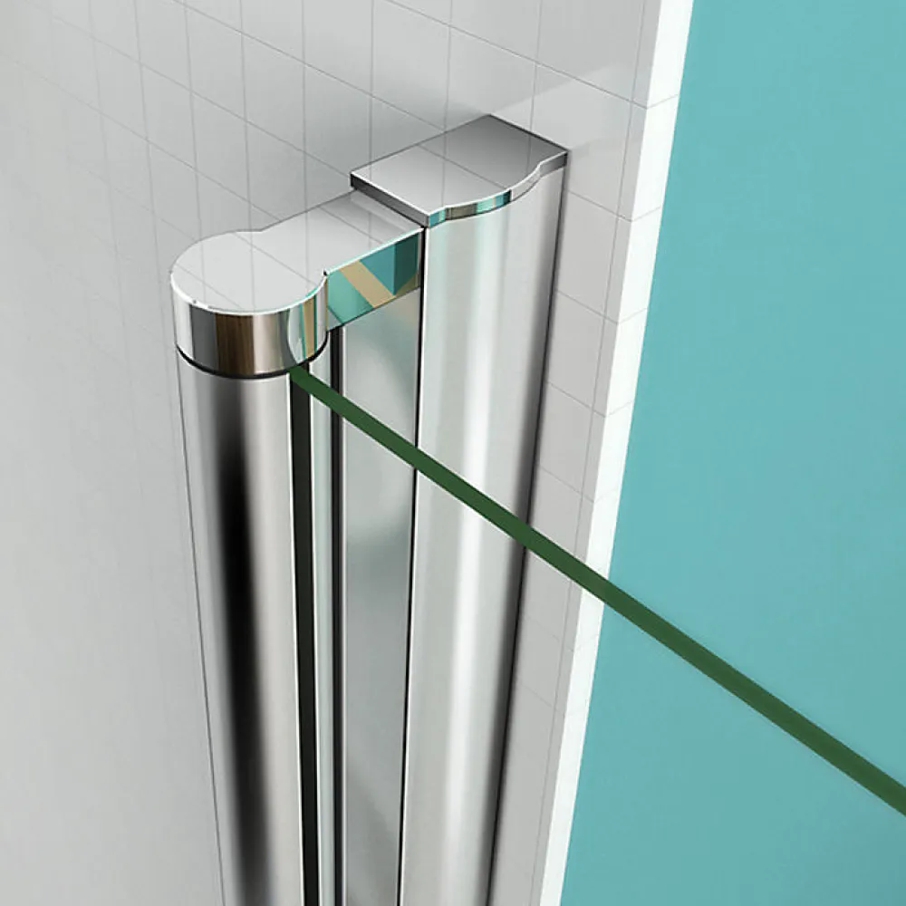 Porte De Douche|AICA Sanitaire 90x187cm Porte Pivotante Porte De Douche Paroi De Douche En Niche Verre Anticalcaire