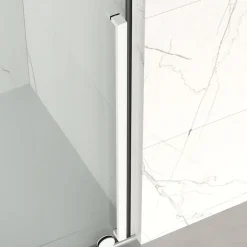 Porte De Douche|Swiss Aqua Technologies X-MOTION Porte de douche 110x200cm Coulissante, anticalcaire avec profilé blanc (SATBWIXM110NIKAB)