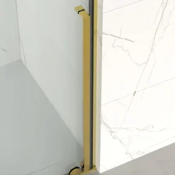 Swiss Aqua Technologies X-MOTION Porte de douche 110x200cm Coulissante, anticalcaire avec profilé Or brillant (SATBWIXM110NIKAZ)