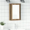 Meuble Wc|zmh Armoire à miroir de salle de bain chêne artisanal 42x12x60 cm