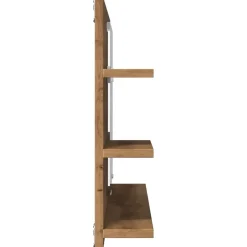 zmh Armoire à miroir de salle de bain chêne artisanal 90x11x45 cm