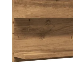 zmh Armoire à miroir de salle de bain chêne artisanal 90x11x45 cm