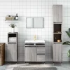 Meuble Wc|zmh Armoire de bain sonoma gris 65x33x60 cm bois d'ingénierie