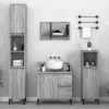Meuble Wc|zmh Armoire de bain sonoma gris 65x33x60 cm bois d'ingénierie