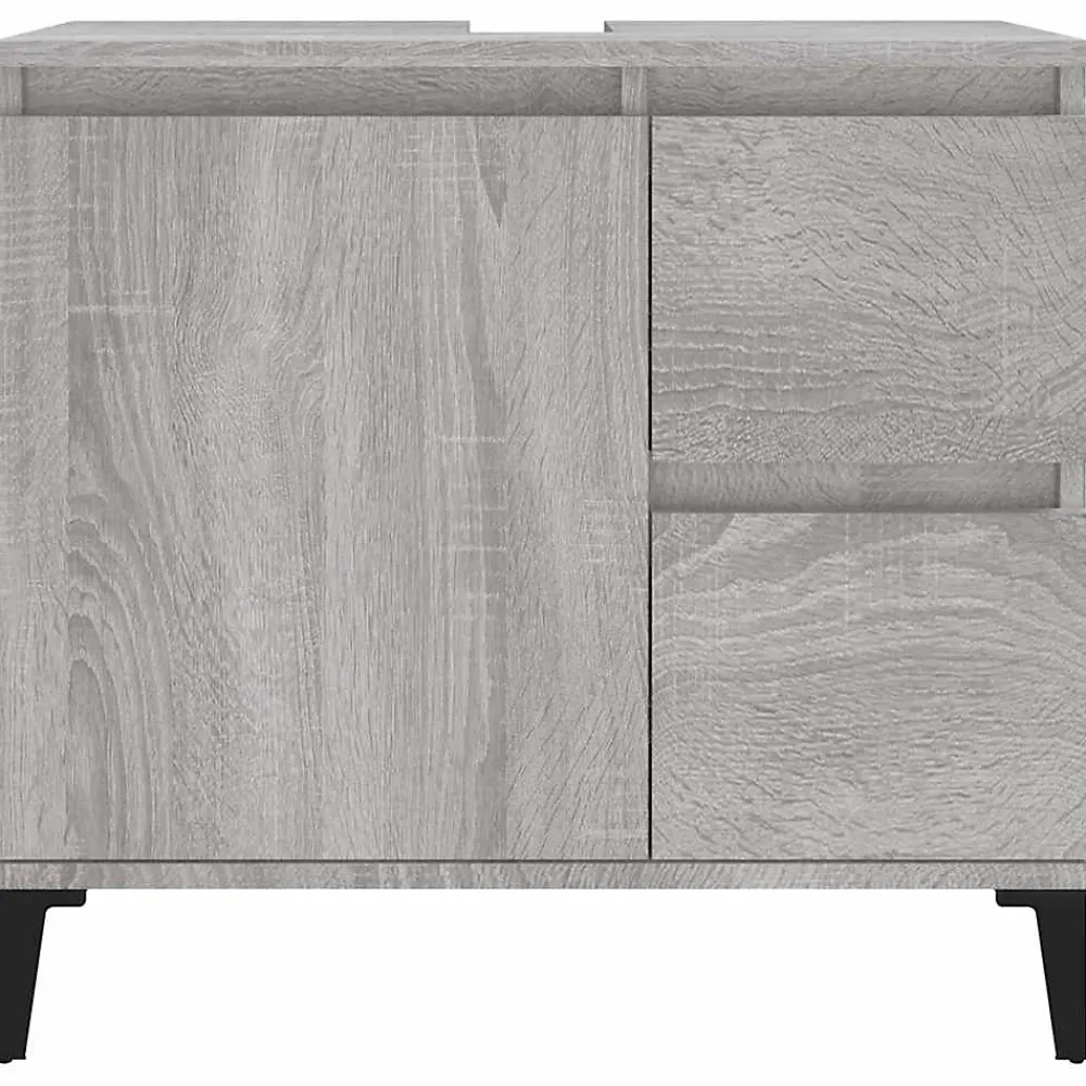 Meuble Wc|zmh Armoire de bain sonoma gris 65x33x60 cm bois d'ingénierie