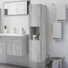 Meuble Wc|zmh Armoire de bain Sonoma gris 30x30x130 cm Bois d'ingénierie