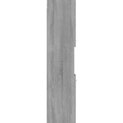 Meuble Wc|zmh Armoire de bain Sonoma gris 30x30x130 cm Bois d'ingénierie