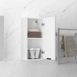 zmh Armoire de salle de bain murale Blanc 32x20x67 cm
