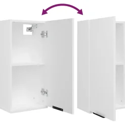 zmh Armoire de salle de bain murale Blanc 32x20x67 cm