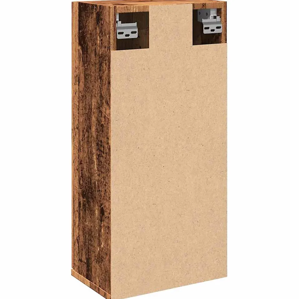 zmh Armoire de salle de bain murale vieux bois 32x20x67 cm