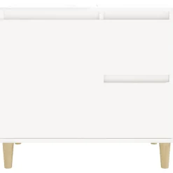 Meuble Wc|zmh Armoire de salle de bain blanc 65x33x60 cm bois d'ingénierie