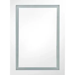 zmh Armoire de salle de bain à miroir LED 50x13x70 cm